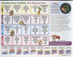 2019-20 Lunch Menu